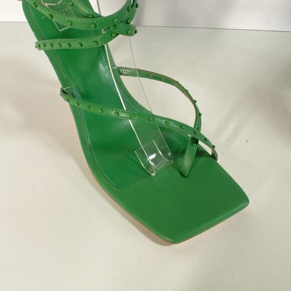 NWB Marc Fisher Dallin Green Strappy Leather Sandals, size 11M - Picture 4 of 12